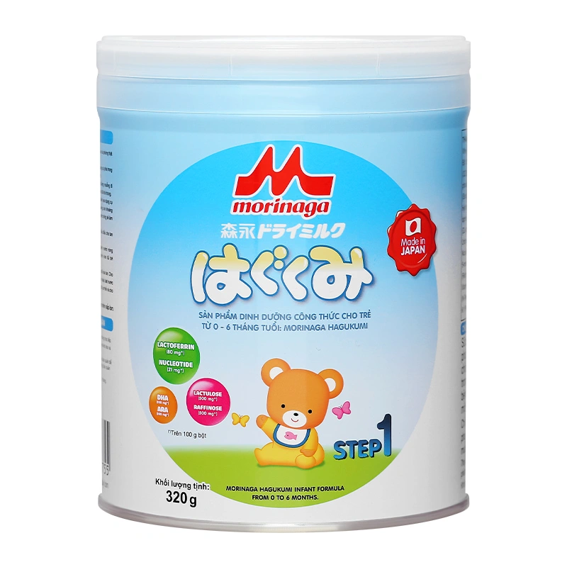 Sữa bột Morinaga Hagukumi số 1 800g (0 - 6 tháng) (mẫu mới) 14