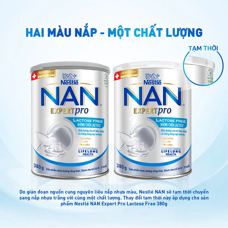 Sữa bột NAN Expert Pro Lactose Free 380g (0 - 3 tuổi) dành cho trẻ không dung nạp đường lactose 2