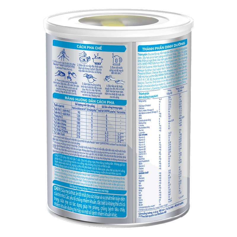 Sữa bột NAN Expert Pro Lactose Free 380g (0 - 3 tuổi) dành cho trẻ không dung nạp đường lactose 4