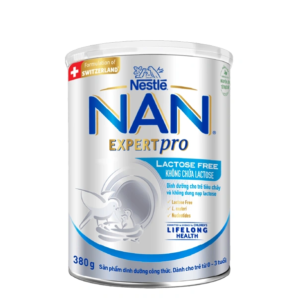 Sữa bột NAN Expert Pro Lactose Free 380g (0 - 3 tuổi) dành cho trẻ không dung nạp đường lactose 1