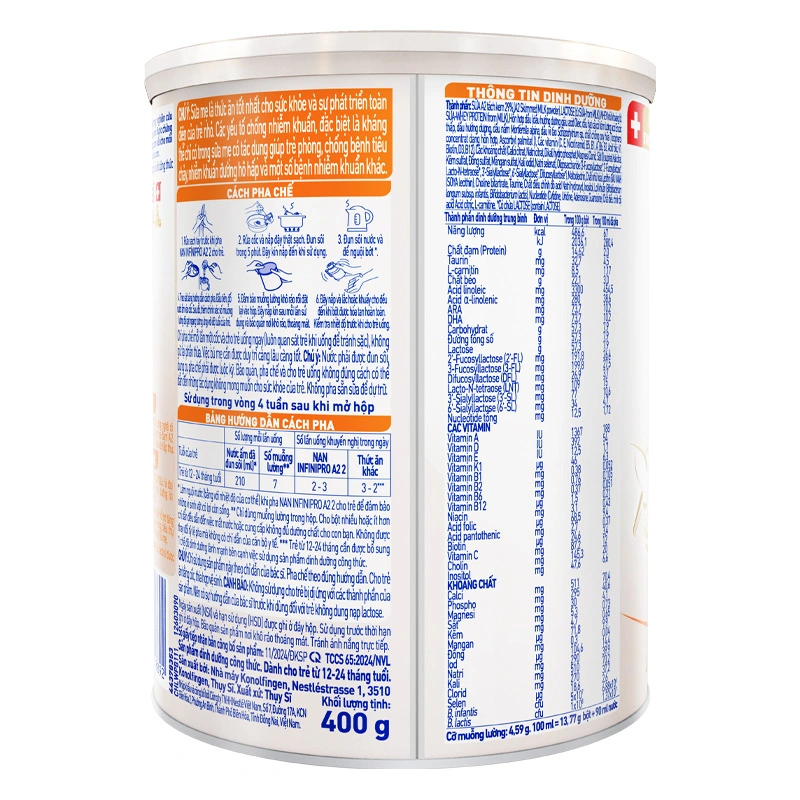 Sữa bột NAN InfiniPro A2 6HMO số 2 (đạm quý A2) 400g (1 - 2 tuổi) 3