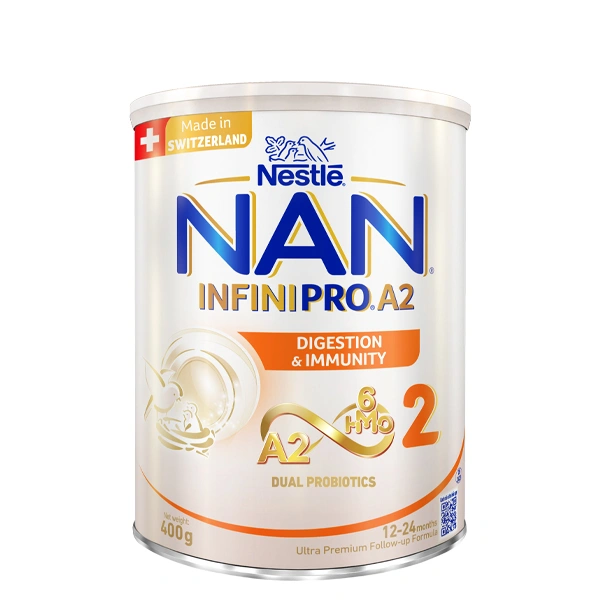 Sữa bột NAN InfiniPro A2 6HMO số 2 (đạm quý A2) 400g (1 - 2 tuổi) 1