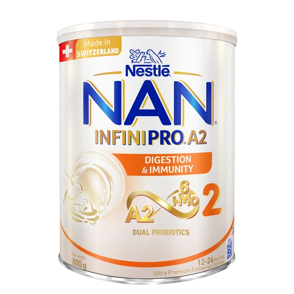 Sữa bột NAN InfiniPro A2 6HMO số 2 (đạm quý A2) 800g (1 - 2 tuổi) 1