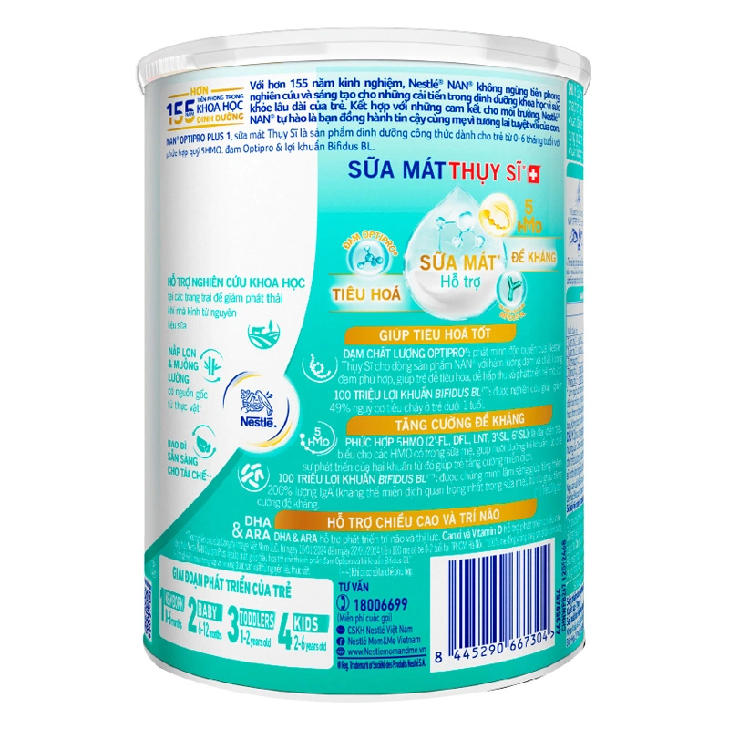 Sữa bột NAN Optipro Plus số 1 400g (0 - 6 tháng) - Giao bao bì ngẫu nhiên 3