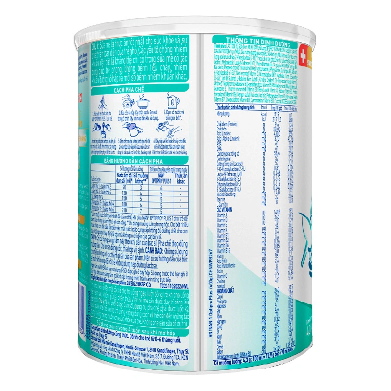 Sữa bột NAN Optipro Plus số 1 400g (0 - 6 tháng) - Giao bao bì ngẫu nhiên 4