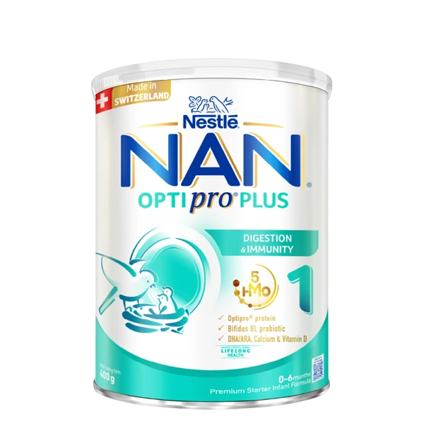 Sữa bột NAN Optipro Plus số 1 400g (0 - 6 tháng) - Giao bao bì ngẫu nhiên 1