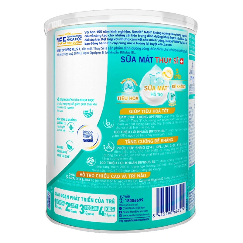 Sữa bột NAN Optipro Plus số 1 400g (0 - 6 tháng) - Giao bao bì ngẫu nhiên 10
