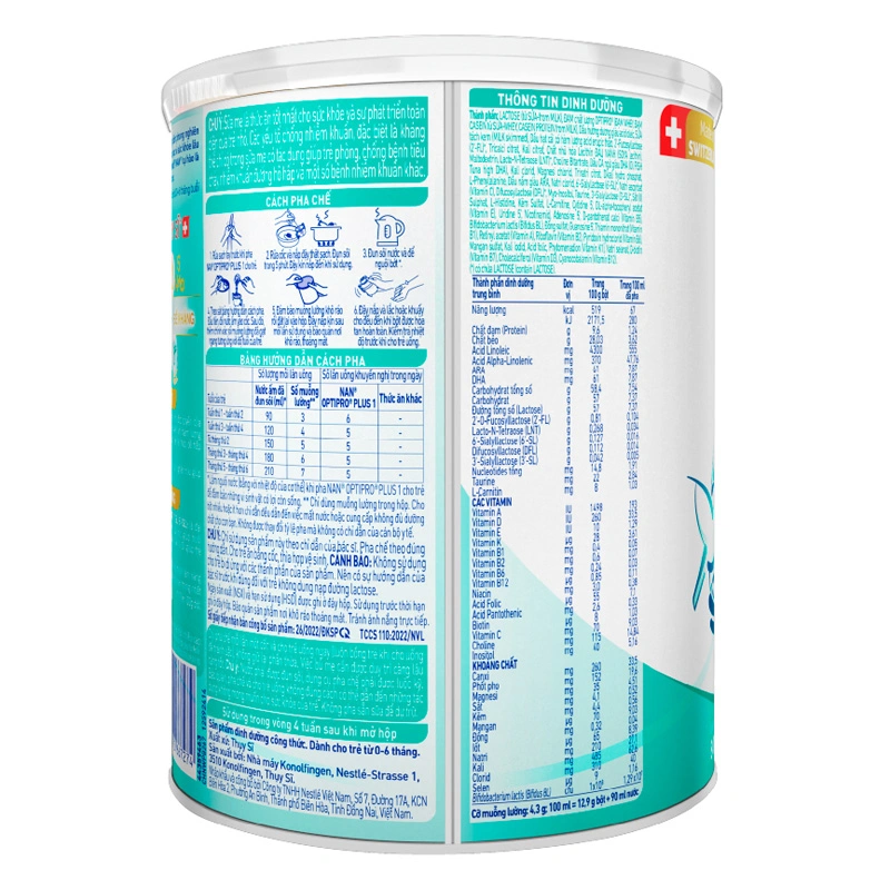 Sữa bột NAN Optipro Plus số 1 400g (0 - 6 tháng) - Giao bao bì ngẫu nhiên 11