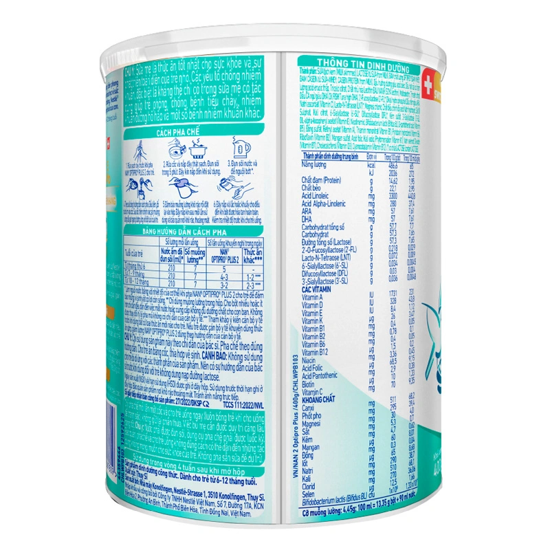 Sữa bột NAN Optipro Plus số 2 800g (6 - 12 tháng) - Giao bao bì ngẫu nhiên 11