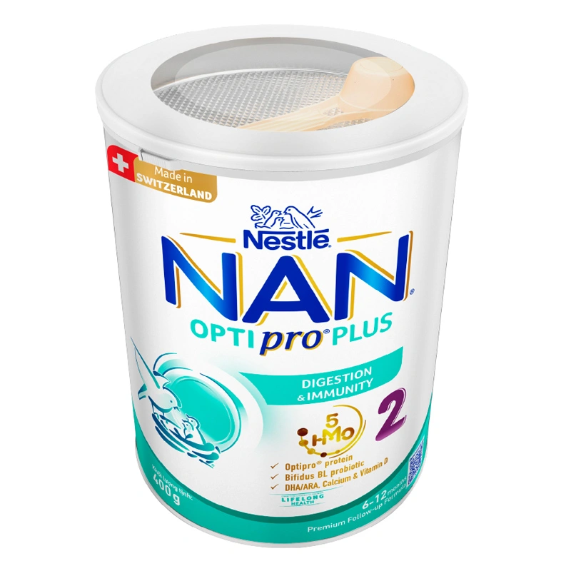 Sữa bột NAN Optipro Plus số 2 800g (6 - 12 tháng) - Giao bao bì ngẫu nhiên 12