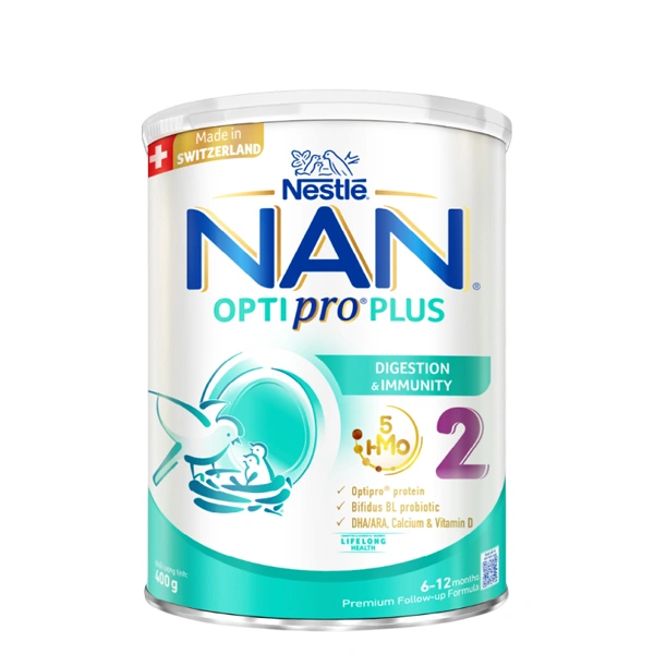 Sữa bột NAN Optipro Plus số 2 400g (6 - 12 tháng) - Giao bao bì ngẫu nhiên 1