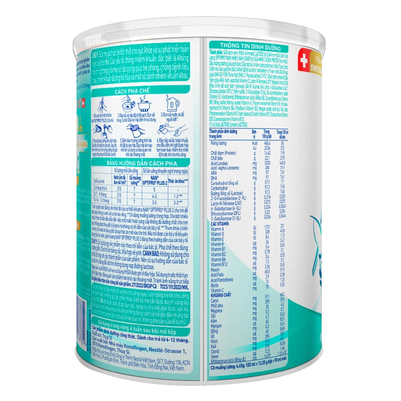 Sữa bột NAN Optipro Plus số 2 800g (6 - 12 tháng) - Giao bao bì ngẫu nhiên 4