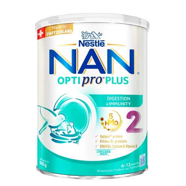 Sữa bột NAN Optipro Plus số 2 800g (6 - 12 tháng) - Giao bao bì ngẫu nhiên 1