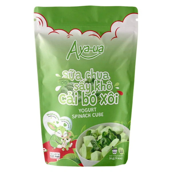 Sữa chua khô sấy thăng hoa vị cải bó xôi Aya-ua