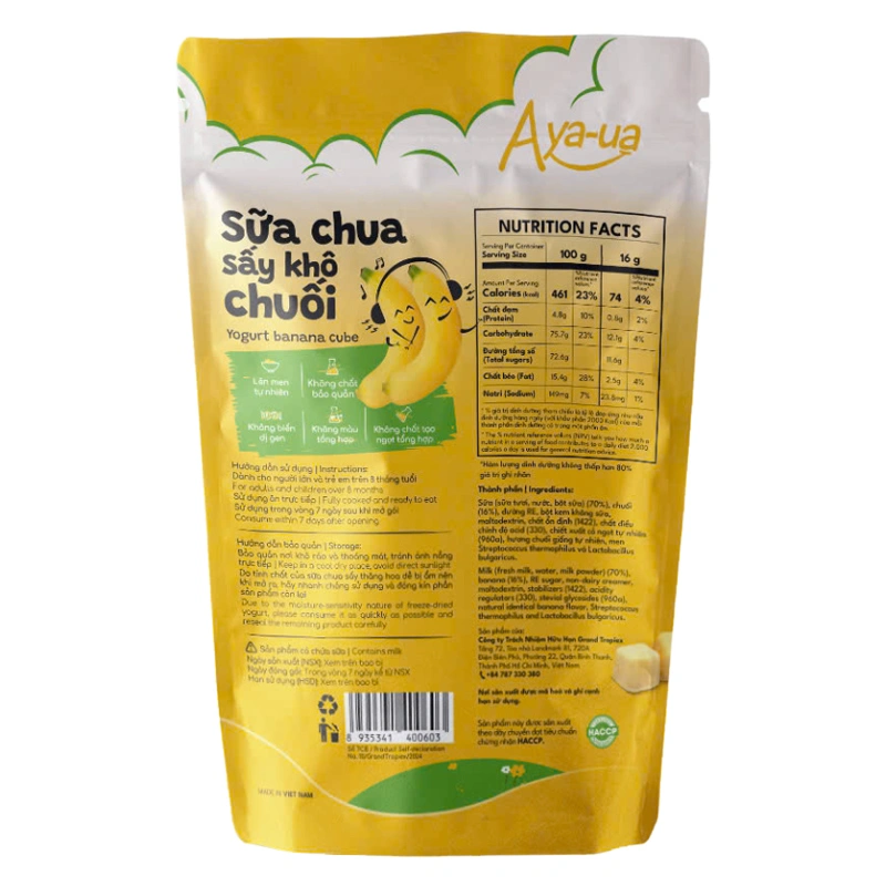 Sữa chua khô sấy thăng hoa vị cà chua Aya-ua gói 16g (từ 8 tháng) 17
