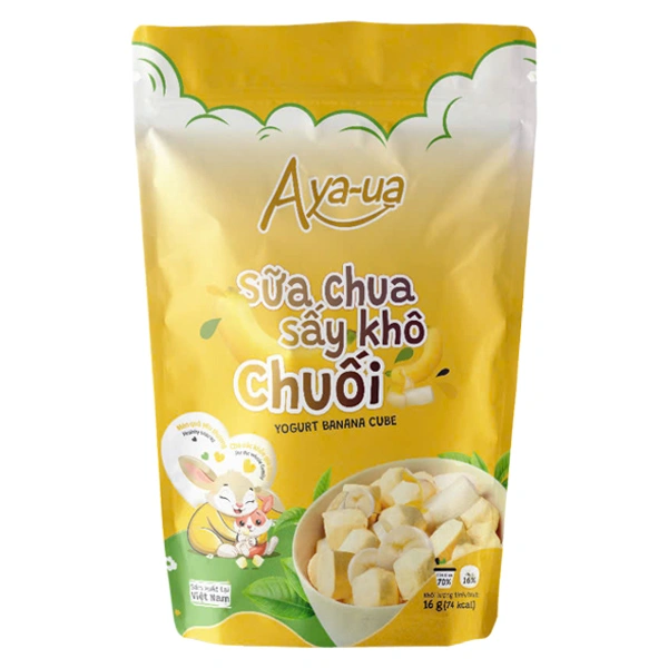 Sữa chua khô sấy thăng hoa vị chuối Aya-ua