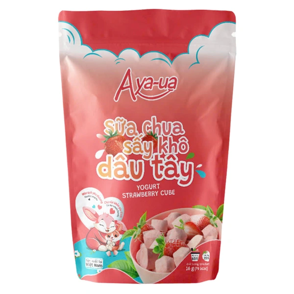 Sữa chua khô sấy thăng hoa vị dâu tây Aya-ua