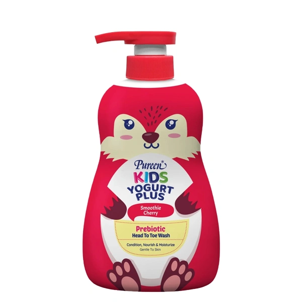 Sữa tắm & gội 2in1 cho bé Pureen Prebiotic tinh chất sữa chua