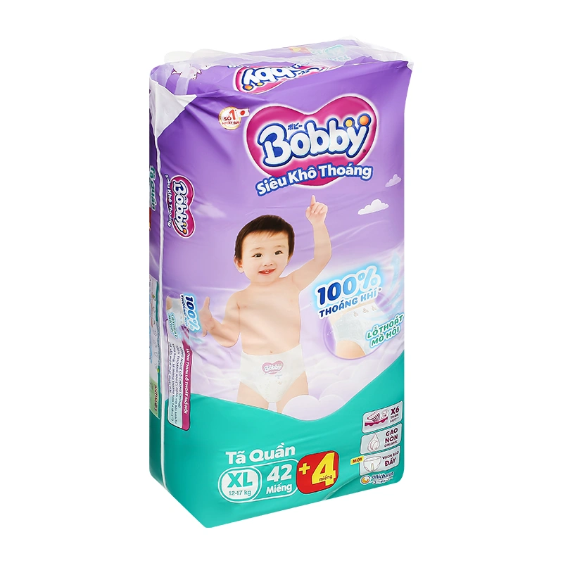 Tã quần Bobby size M 56 + 4 miếng (6 - 11 kg) - Giao bao bì ngẫu nhiên 34