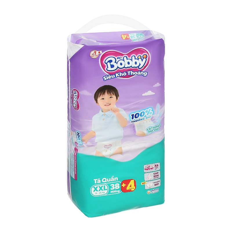 Tã quần Bobby size XXL 38 + 4 miếng (15 - 25 kg) - Giao bao bì ngẫu nhiên 4