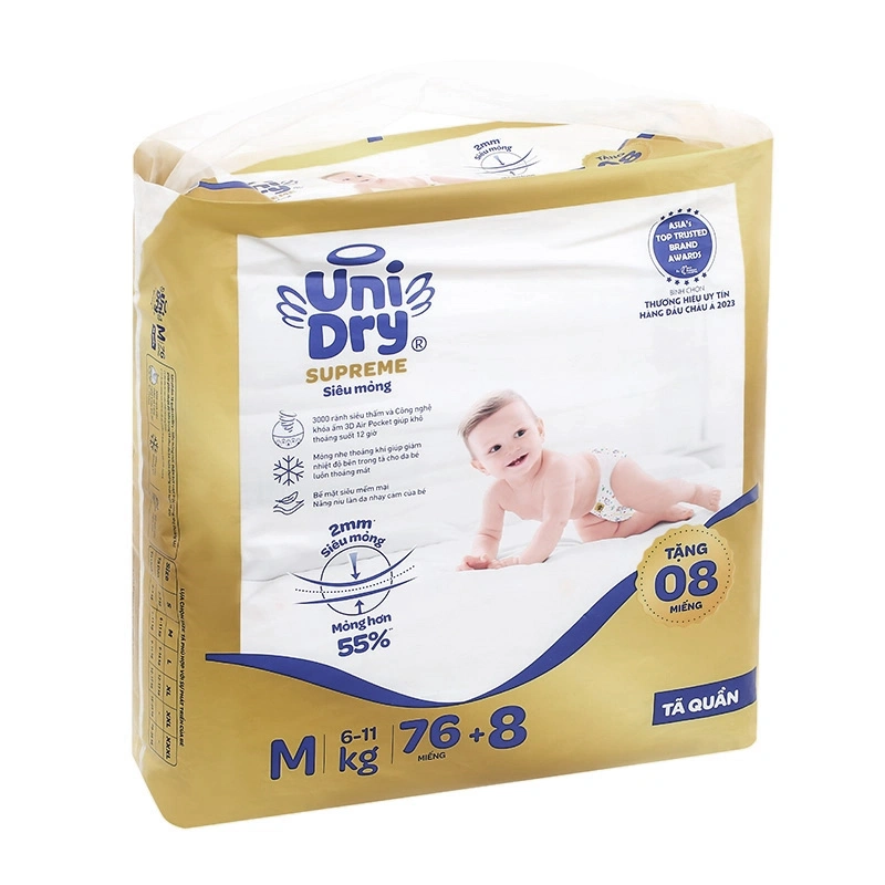Tã quần Unidry Supreme Thin & Soft size XL 60 + 8 miếng (12 - 17 kg) 16