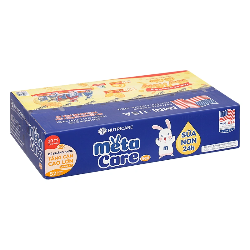 Combo 3 thùng 48 hộp sữa non pha sẵn MetaCare Eco 110 ml (từ 1 tuổi) 26