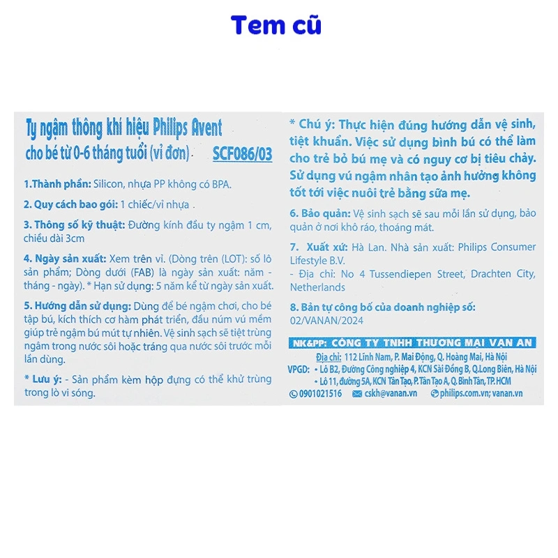 Ti ngậm Philips Avent thông khí SCF086/03 (0 - 6 tháng) - Hình cầu vồng 10
