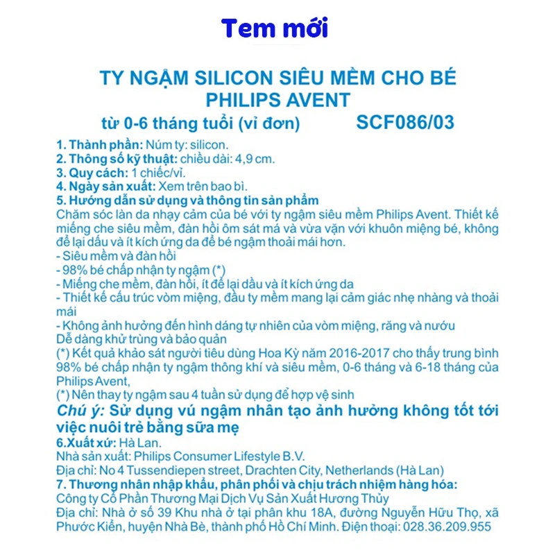 Ti ngậm Philips Avent thông khí SCF086/03 (0 - 6 tháng) - Hình cầu vồng 9