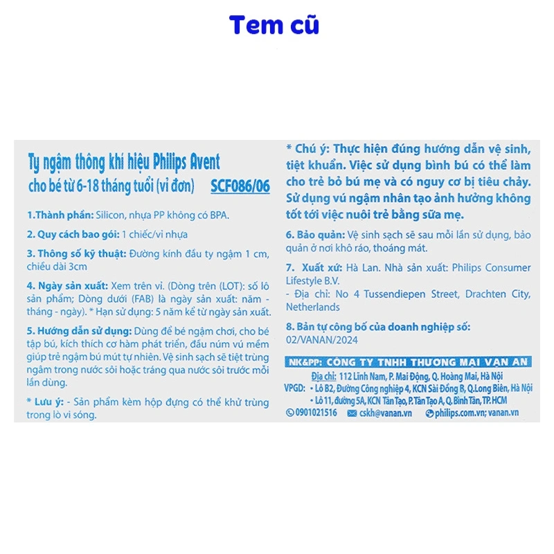 Ti ngậm Philips Avent thông khí SCF086/06 (6 - 18 tháng) - Hình cá ngựa 10