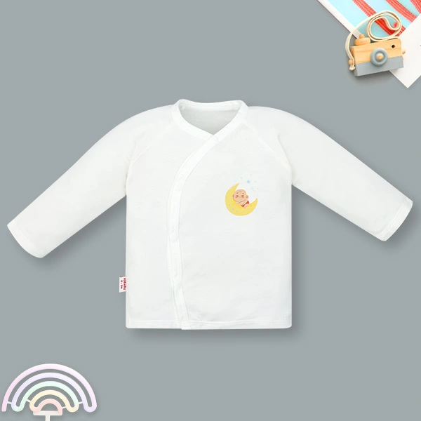 Áo tay dài unisex IQ Baby visco trắng