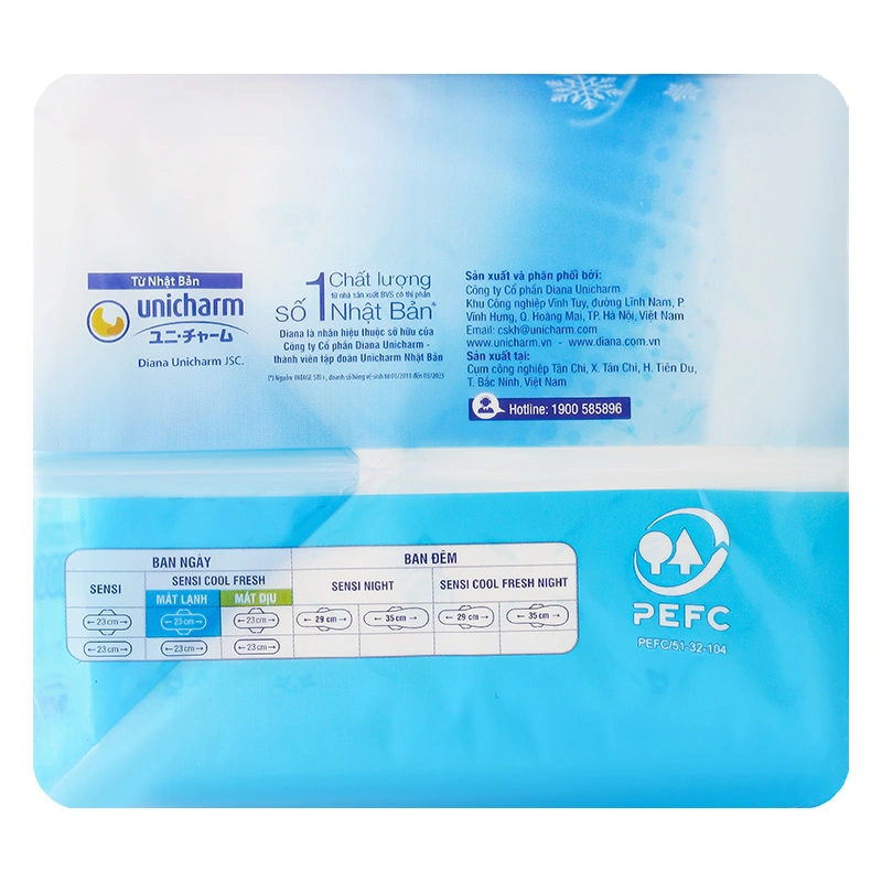 Băng vệ sinh ban ngày Diana Sensi Cool Fresh siêu mỏng có cánh 20 miếng - Giao bao bì ngẫu nhiên 6