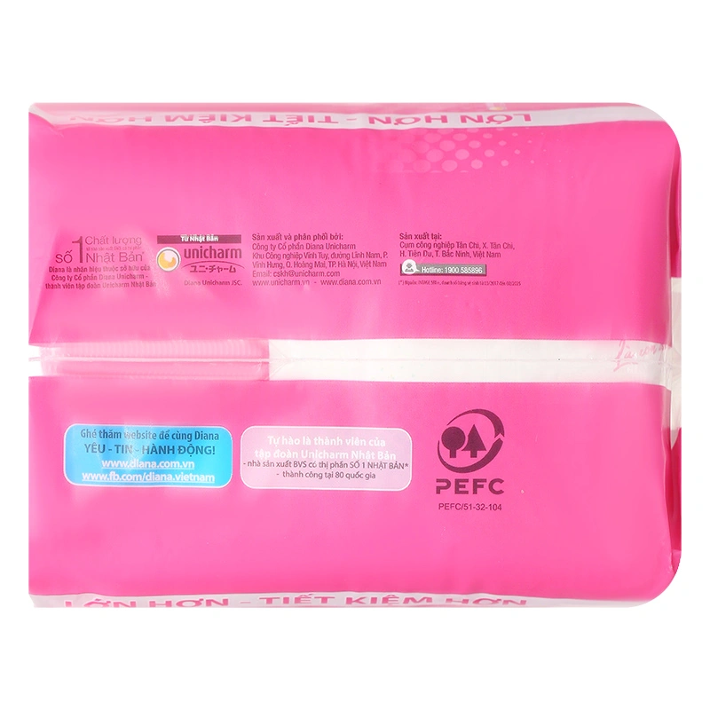 Băng vệ sinh ban ngày Diana Siêu Thấm chống tràn có cánh 20 miếng - Giao bao bì ngẫu nhiên 6