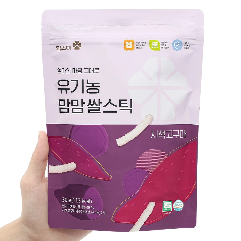 Bánh gạo lứt ăn dặm MOMSMI vị khoai lang tím gói 30g (từ 6 tháng) 3