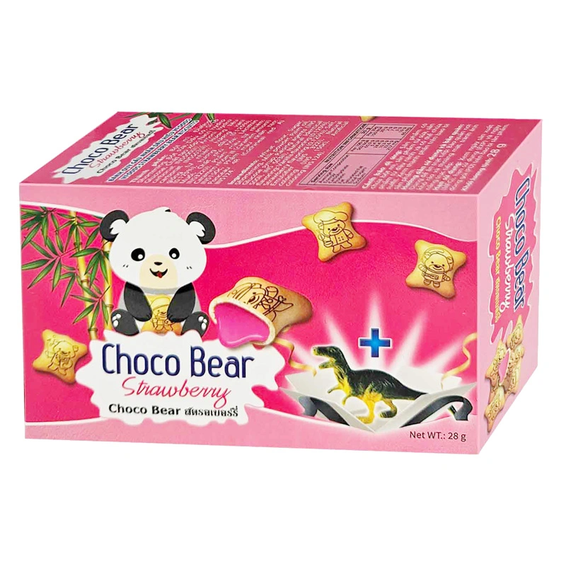 Bánh quy gấu đồ chơi khủng long VFOODS  vị dâu hộp 28g (từ 2 tuổi) 2