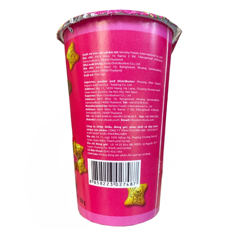 Bánh quy gấu đồ chơi khủng long VFOODS vị socola ly 50g (từ 2 tuổi) 11