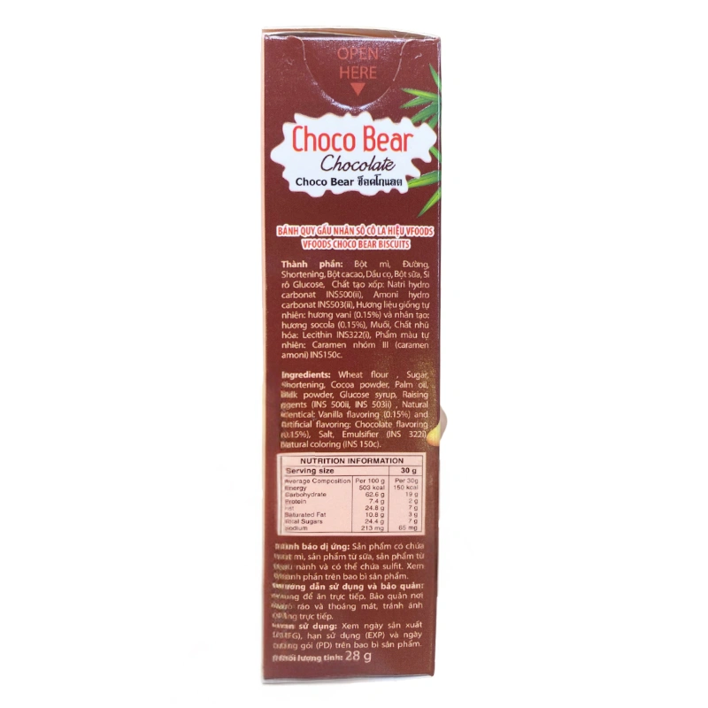 Bánh quy gấu đồ chơi khủng long VFOODS  vị dâu hộp 28g (từ 2 tuổi) 11