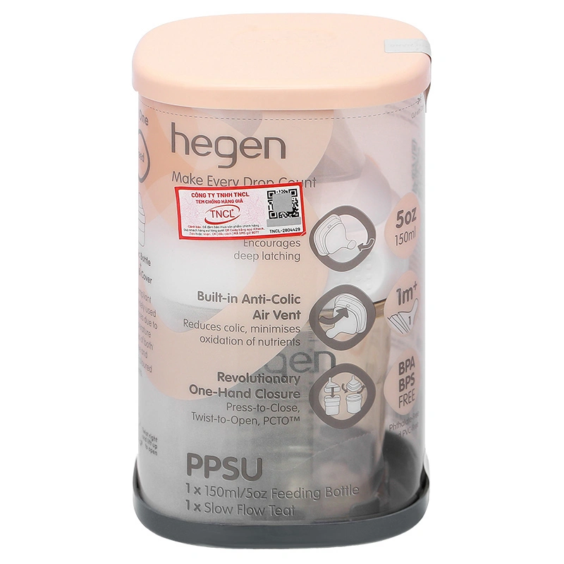 Bình sữa nhựa PPSU Hegen cổ rộng 240 ml (3 – 6 tháng) 16