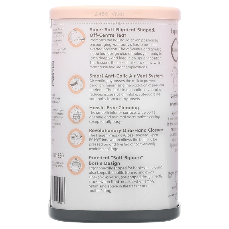 Bình sữa nhựa PPSU Hegen cổ rộng 240 ml (3 – 6 tháng) 18