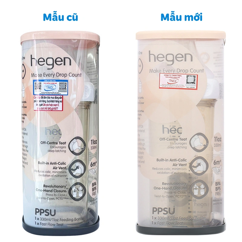 Bình sữa nhựa PPSU Hegen cổ rộng 240 ml (3 – 6 tháng) 32