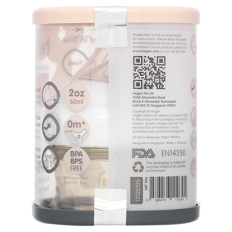 Bình sữa nhựa PPSU Hegen cổ rộng 240 ml (3 – 6 tháng) 29