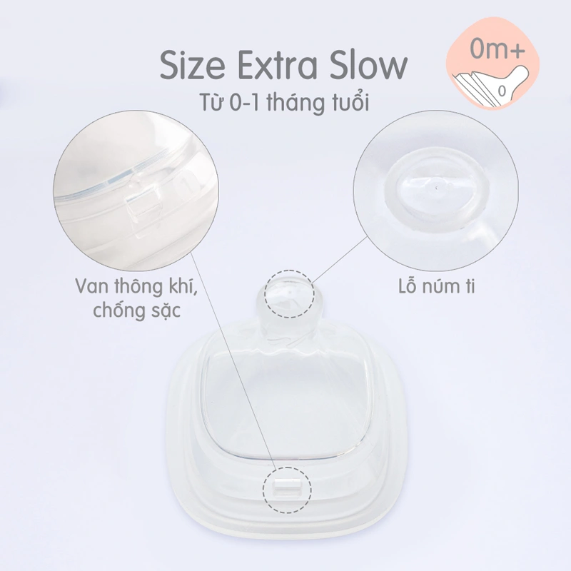 Bộ 2 núm ti Hegen cổ rộng size M (3 - 6 tháng) 15