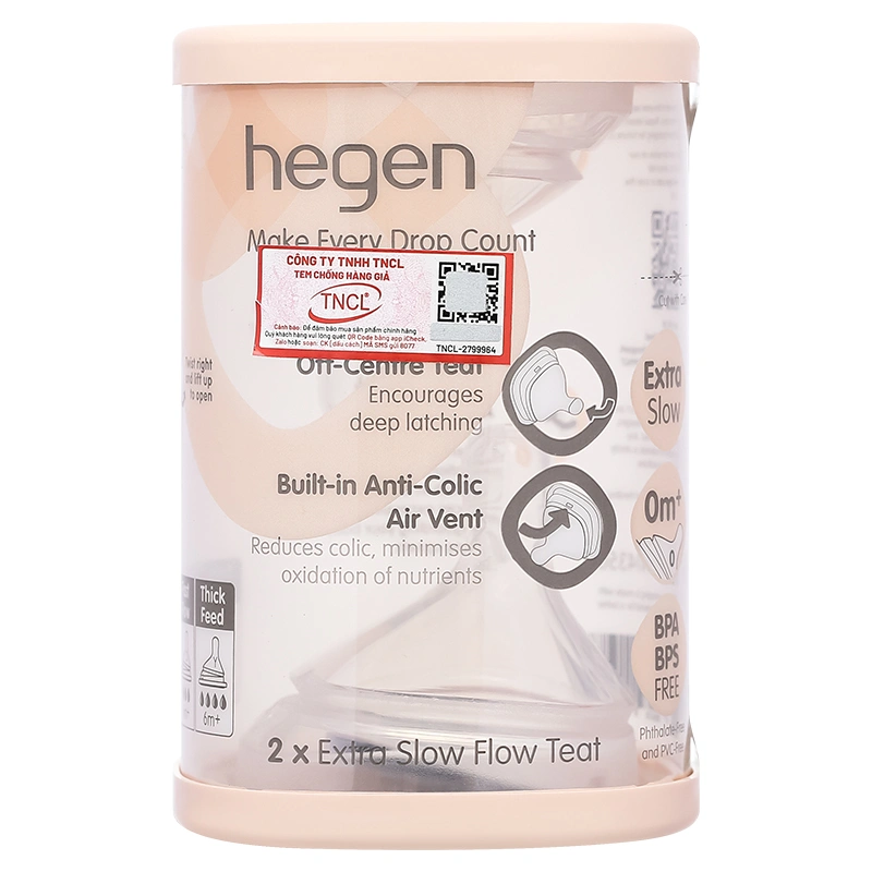 Bộ 2 núm ti Hegen cổ rộng size M (3 - 6 tháng) 17