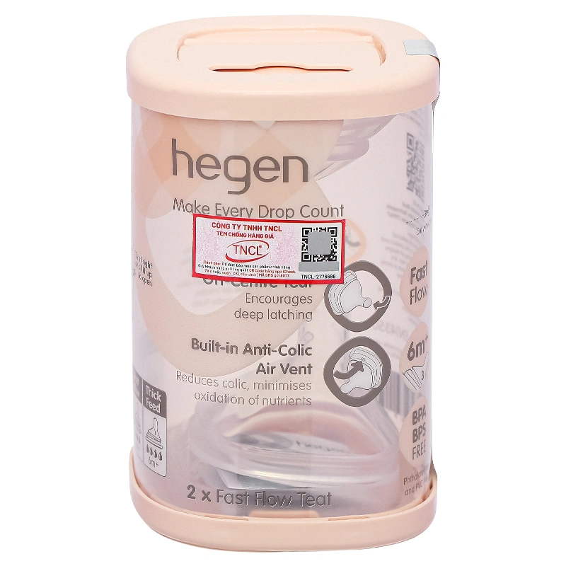 Bộ 2 núm ti Hegen cổ rộng size M (3 - 6 tháng) 36