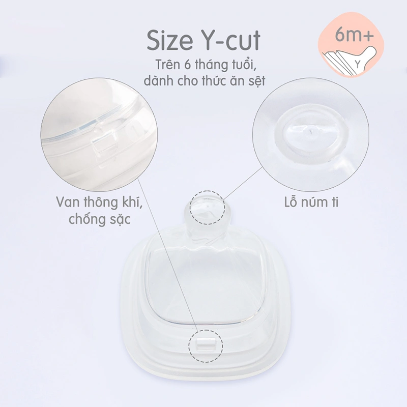 Bộ 2 núm ti Hegen cổ rộng size M (3 - 6 tháng) 25