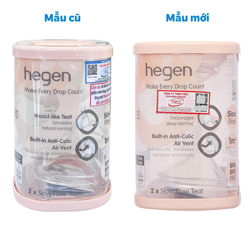 Bộ 2 núm ti Hegen cổ rộng size M (3 - 6 tháng) 42