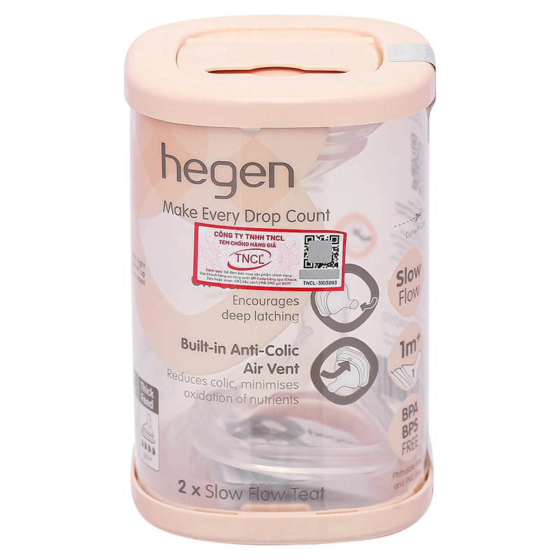 Bộ 2 núm ti Hegen cổ rộng size M (3 - 6 tháng) 46