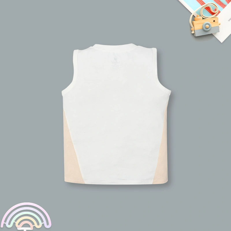 Bộ sát nách bé trai Lullaby NH372N màu trắng - xanh 14