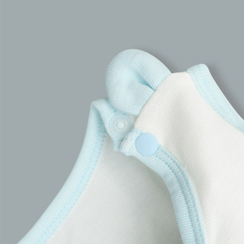 Bộ sát nách bé trai Lullaby NH345N màu trắng - xanh 6
