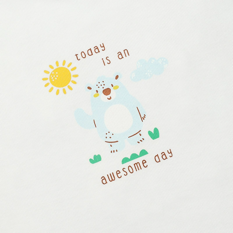 Bộ sát nách bé trai Lullaby NH345N màu trắng - xanh 7