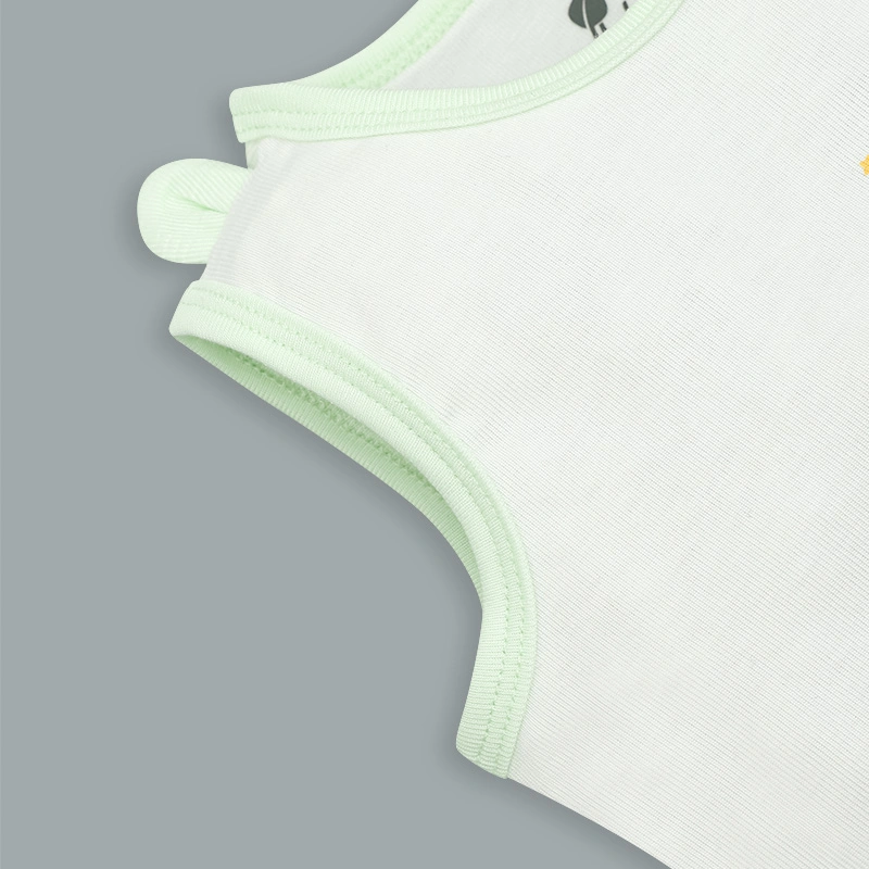 Bộ sát nách bé trai Lullaby NH345N màu trắng - xanh 17